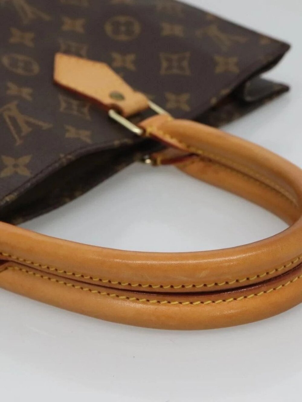 LOUIS VUITTON Monogram Sac Plat Hand Bag M51140 LV Auth - Picture 7 of 13